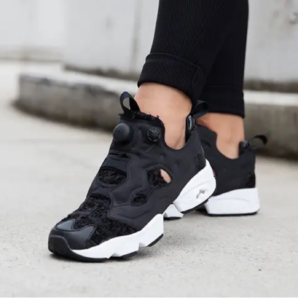 Reebok Black and White Sneakers